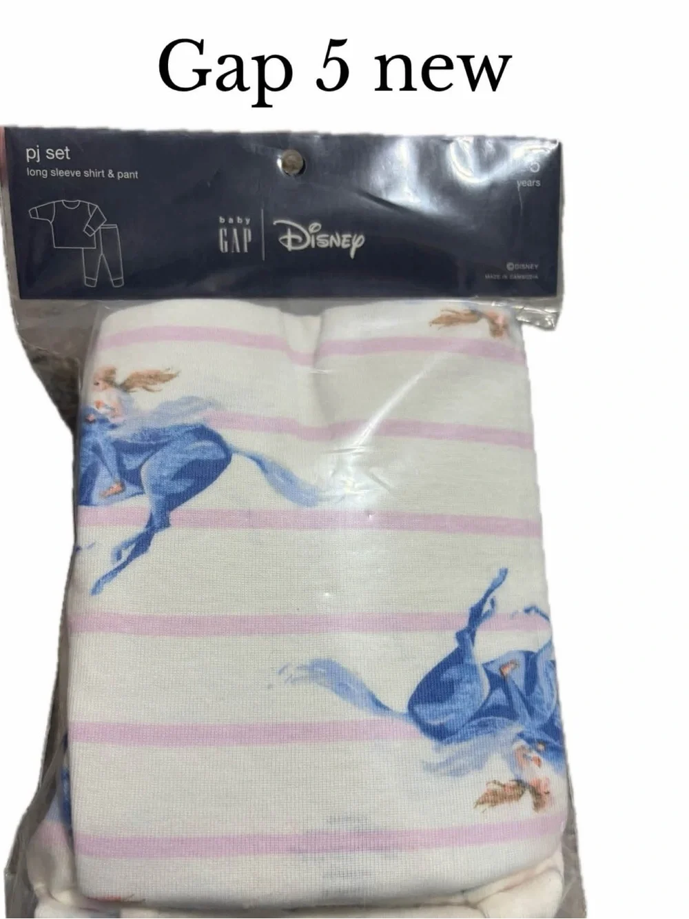 Gap girls 5 frozen pajamas new